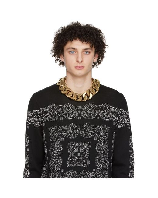 Givenchy Metallic Large G Chain Necklace for men