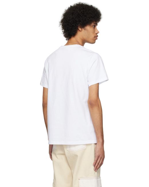 Ganni Multicolor White Banana T-shirt for men