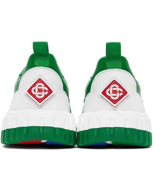 Casablancabrand Green 'The Court' Sneakers for men