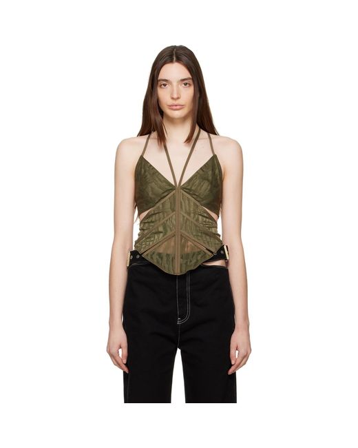 Dion Lee Black Camo Corset