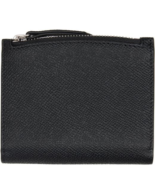 Maison Margiela Black Four Stitches Wallet for men