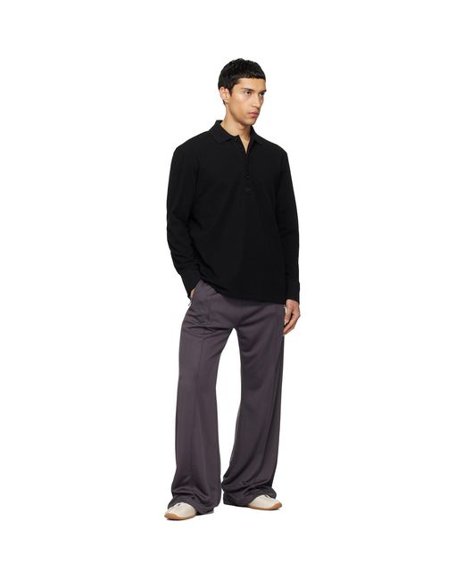 Courreges Black Oversized Polo for men