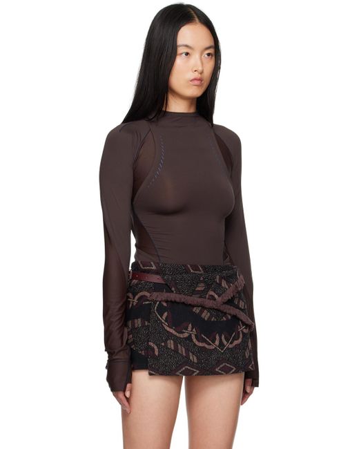 Hyein Seo Black Track Long Sleeve T-Shirt
