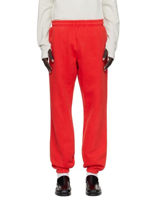 Entire studios Red Heavy Sweatpants for men