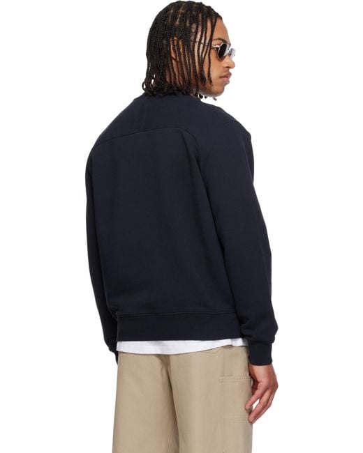 Givenchy Blue Paris' Gros Grain Sweatshirt for men