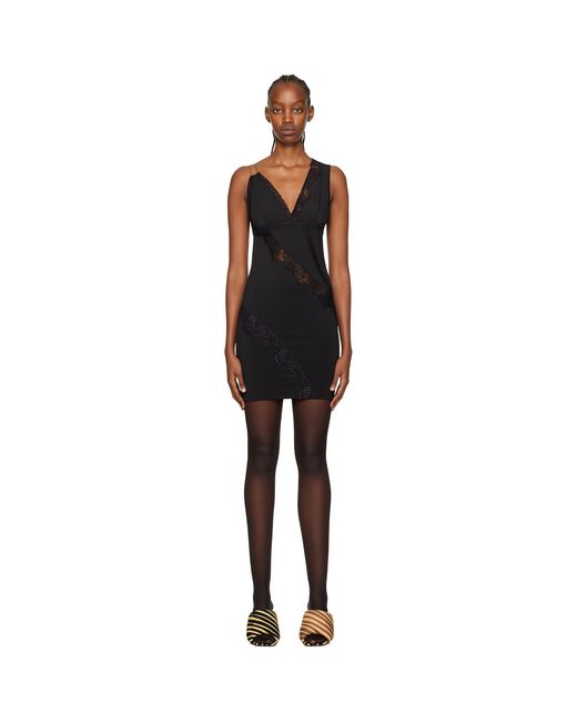 Vaillant Black Fitted Minidress