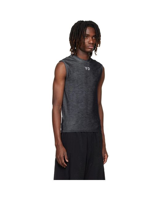 Y-3 Black Mercedes-Amg F1 Edition Engineered Tank Top for men