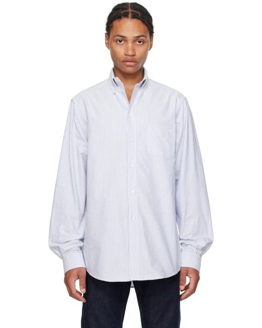 Bally White Striped Shirt for men