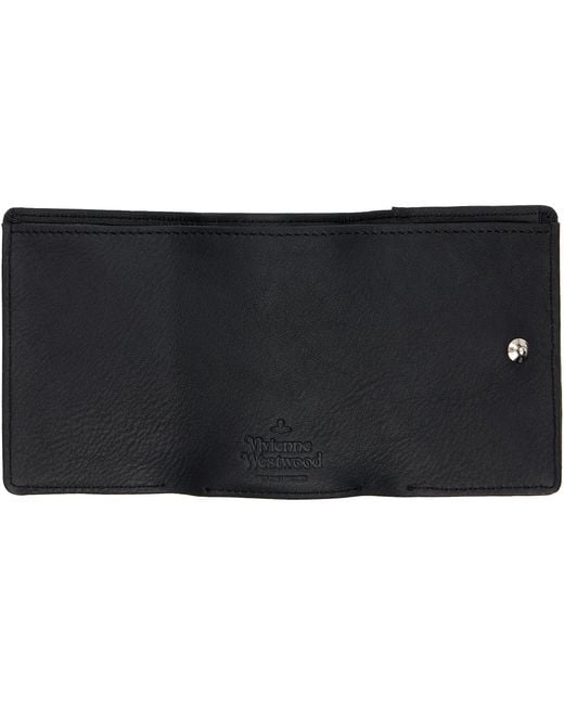 Vivienne Westwood Black Trifold Wallet for men