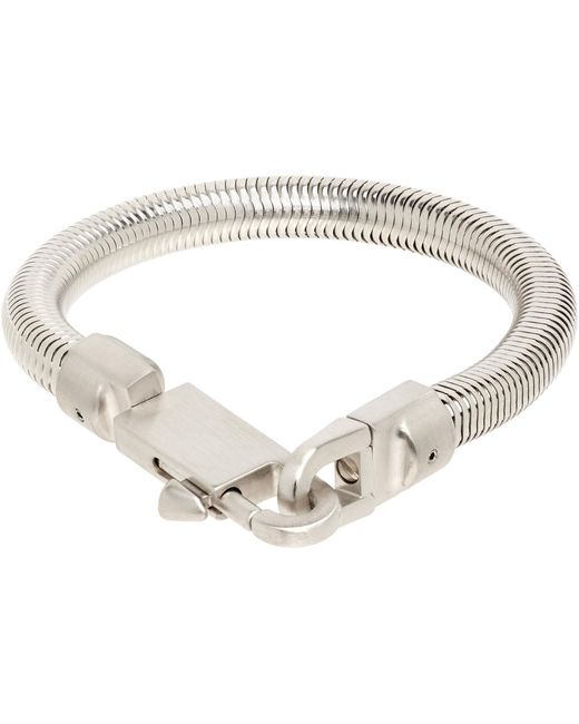 Rick Owens Metallic Tower Snake Bracelet