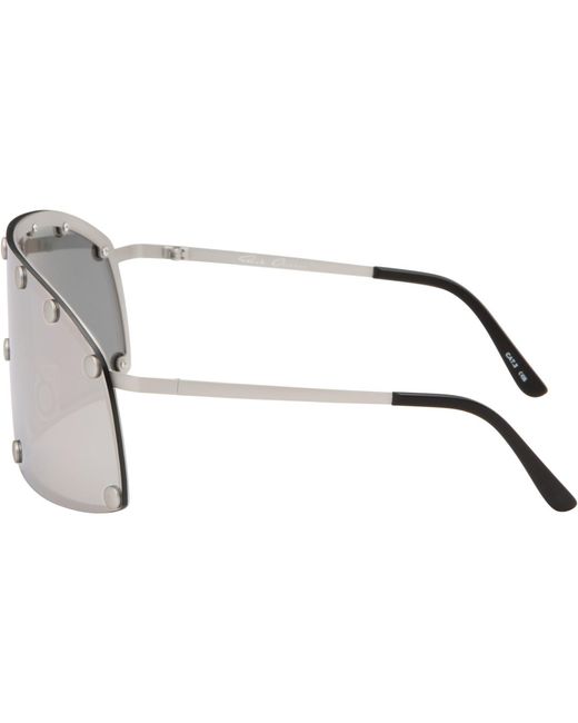Rick Owens Gray Shielding Sunglasses