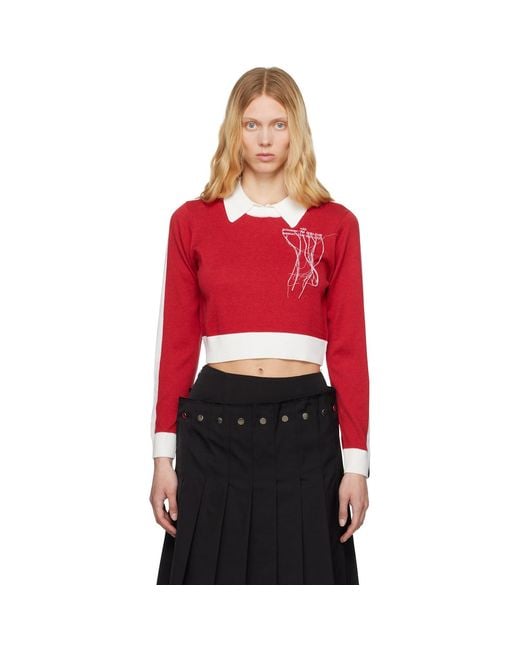 ROKH Red Contrasted Polo