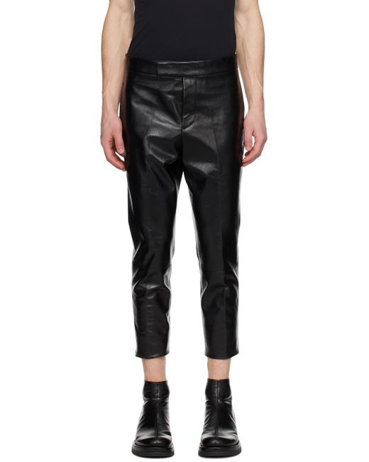 Pantalon no 7 noir en cuir SAPIO pour homme en coloris Black