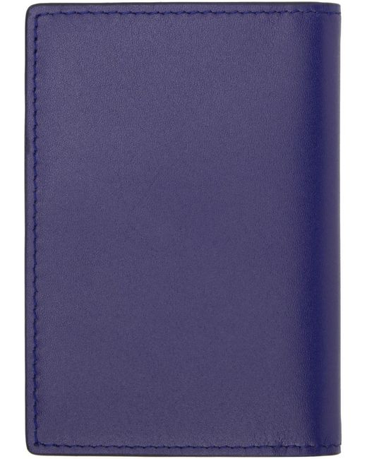 Burberry Blue Ekd Folding Card Holder for men