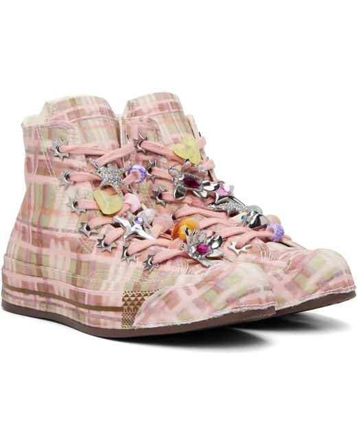 Collina Strada Pink Converse Edition Chuck 70 Hi Sneakers