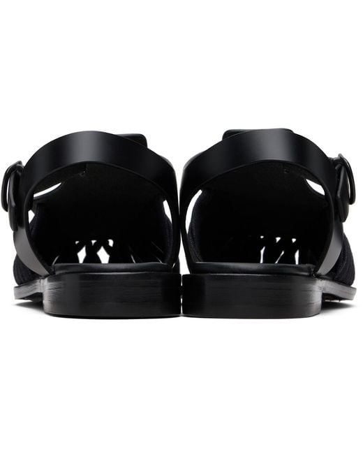 Hereu Black Alaro Sandals