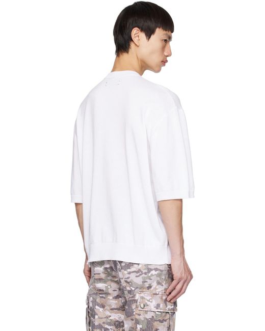 Amiri White Floral T-Shirt for men