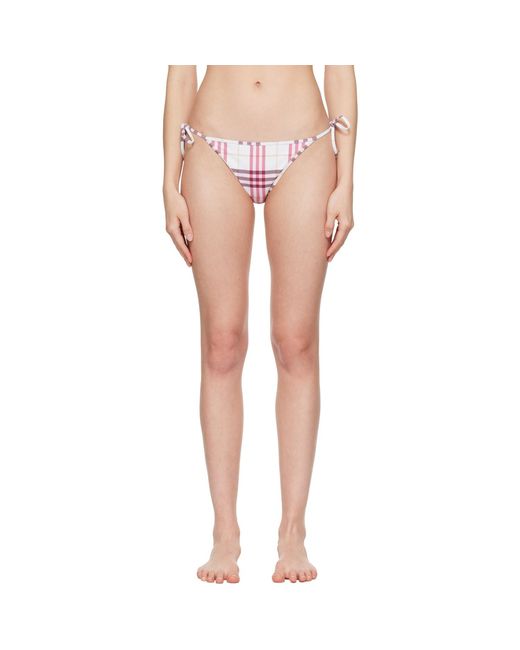 Burberry Pink Check Bikini Bottom