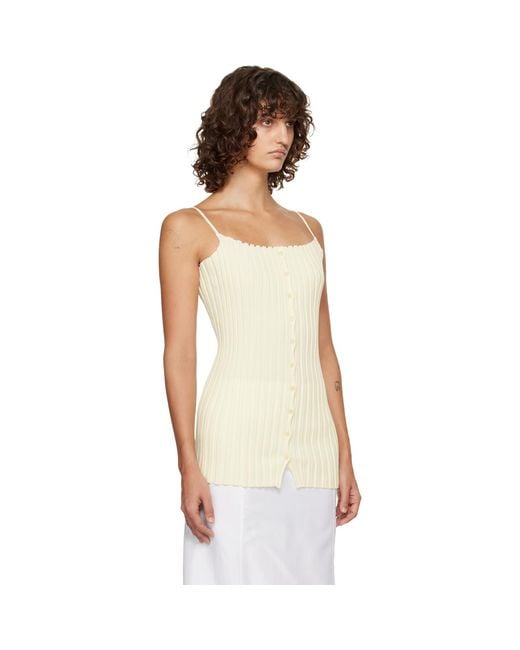 LE17SEPTEMBRE Black Off- Millie Knit Sleeveless Top