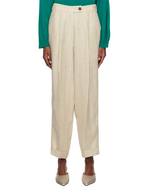 Cordera Natural Loose-fit Trousers