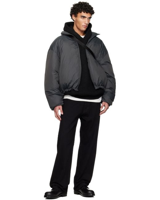 Fear Of God Black Holiday Ripstop Nylon Puffer Down Jacket for men