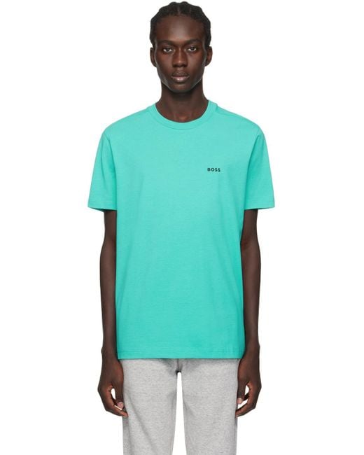 Hugo boss sale green t shirts