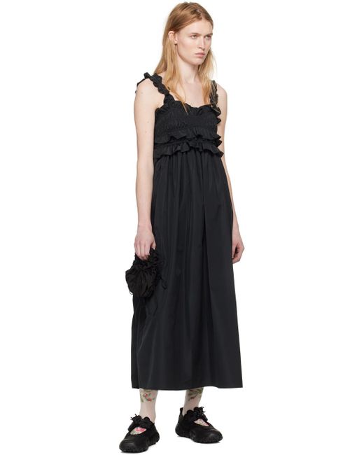 CECILIE BAHNSEN Black Giovanna Midi Dress