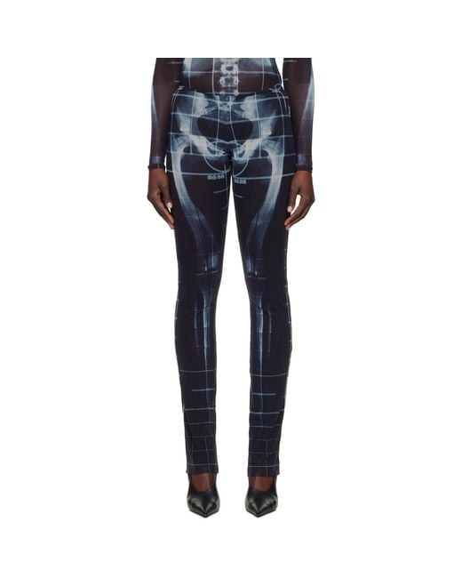 Jean Paul Gaultier Black 'The Squeletor' Lounge Pants