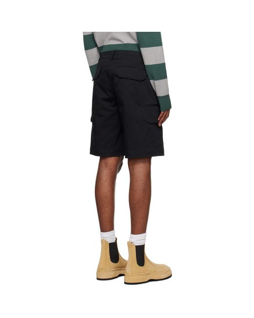 Moschino Black Loop Shorts for men