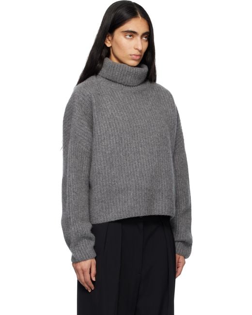 arch4 Gray Delphine Chunky Turtleneck