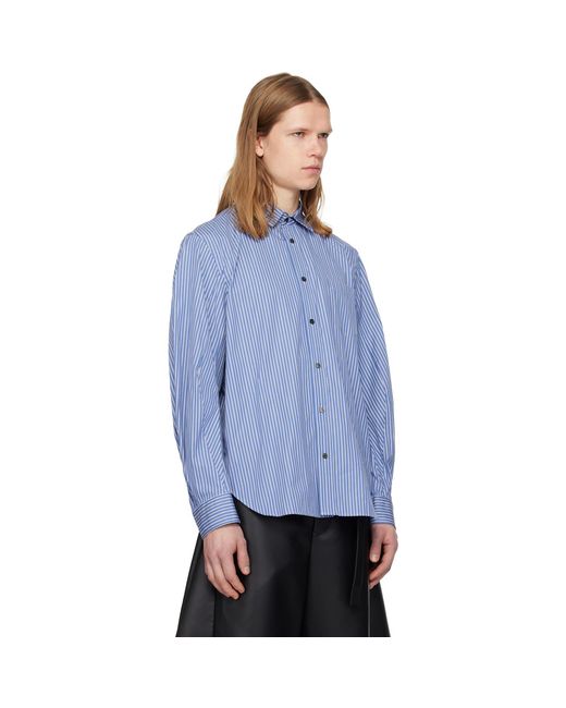 Sacai Blue Poplin Shirt for men