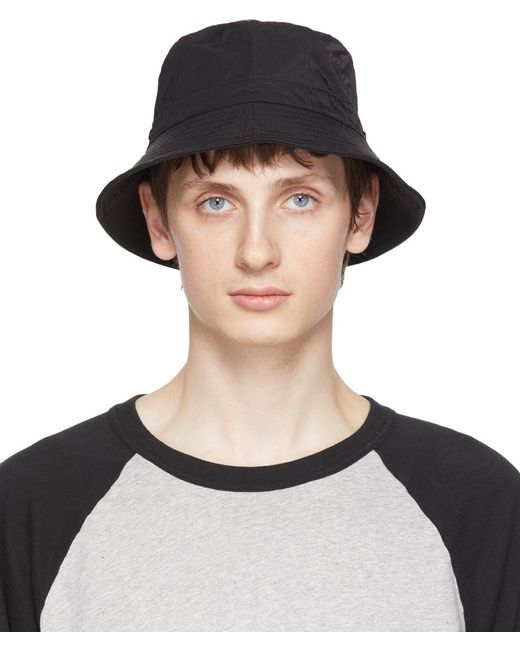 Our Legacy Synthetic Black Dense Liquid Bucket Hat for Men Lyst UK