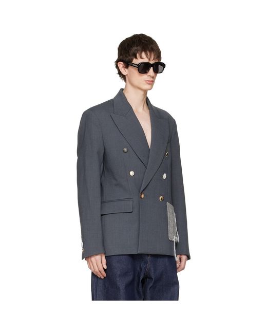 Charles Jeffrey Black Edinburgh Blazer for men