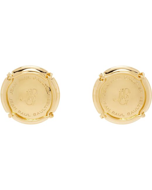Jean Paul Gaultier Black 'The Champagne' Earrings for men
