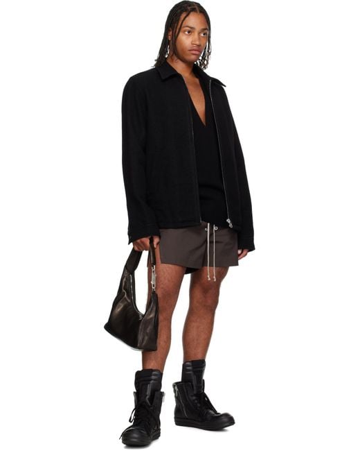 メンズ Rick Owens ブラック スモール Concordians Gemini バッグ Black