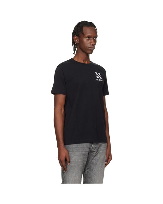 Off-White c/o Virgil Abloh Black Small Arrow Slim Logo T-Shirt for men