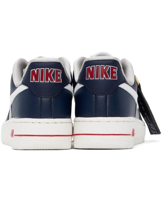 Nike Black Navy Air Force 1 '07 Se Sneakers