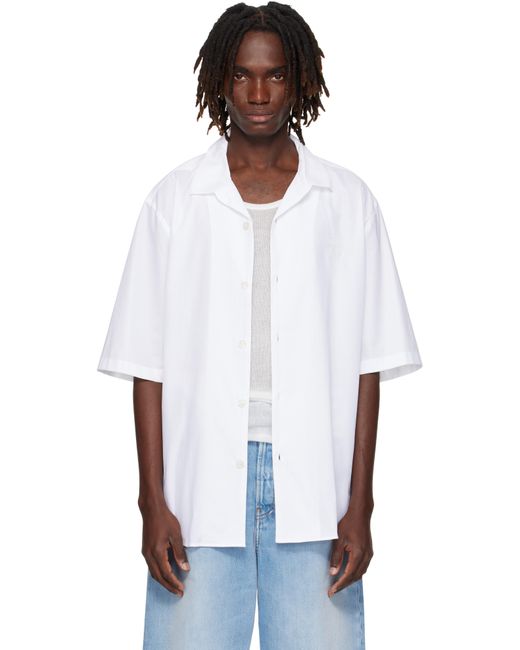 Acne White Button-Up Shirt for men