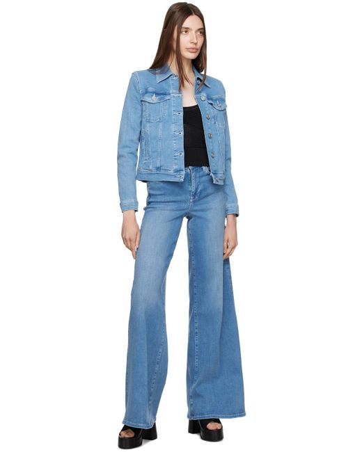 FRAME Blue 'le Palazzo' Jeans