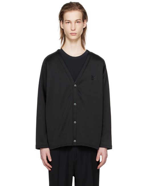 Needles Black Buttoned Cardigan for men