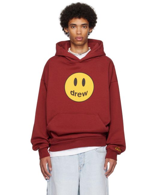 Drew House Printed Hoodie in Red for Men | Lyst