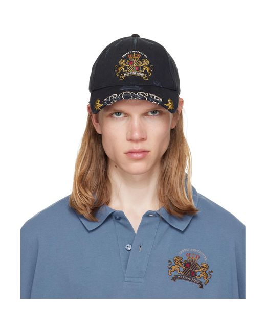 Martine Rose Blue Cut Peak Cap for men