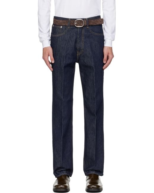 Auralee Blue Hard Twist Denim 5P Jeans for men