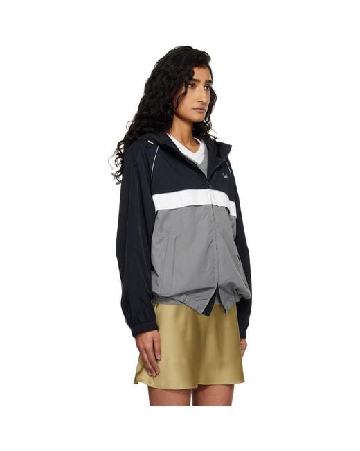 DUNST Blue Blocked Windbreaker Jacket