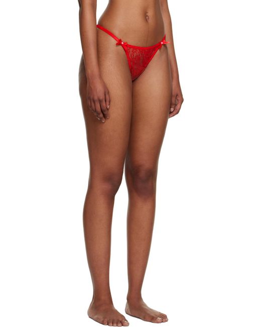 Agent Provocateur Orange Red Lorna Thong