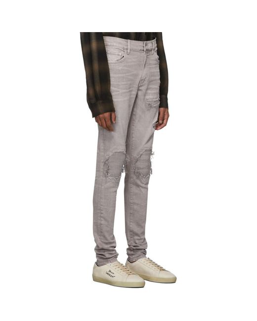 Amiri Denim Grey Mx1 Jeans in Grey for 