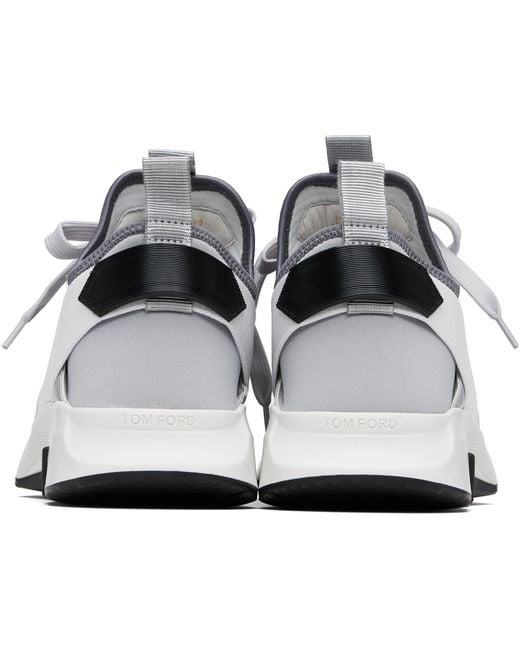 Tom Ford Black Neoprene Suede Jago Sneakers for men
