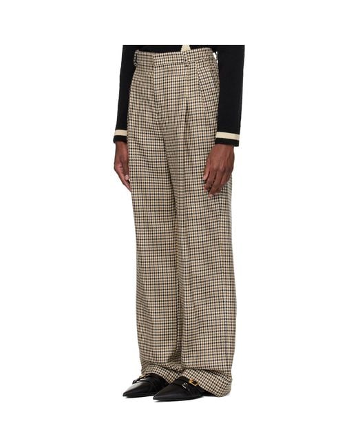 Valentino Multicolor Houndstooth Wool Trousers for men