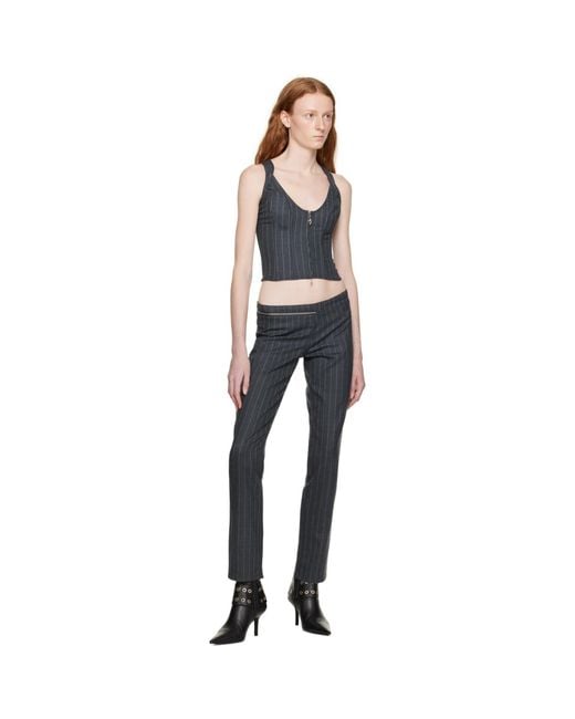 Miaou Black Gray Hannah Jewett Edition Valda Tank Top