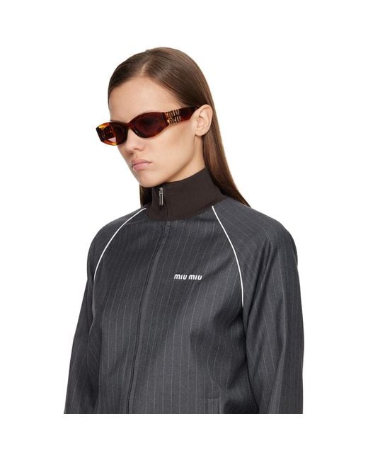 Miu Miu Black Miu Glimpse Sunglasses
